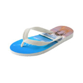 写真キッドのビーチサンダルとカスタム文字名 キッズビーチサンダル (アングル)