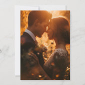 写真キノコの毒キノコの魔法の森の結婚式 セーブザデート (裏面)