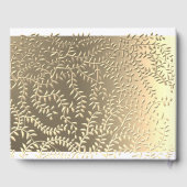 写真キンセアニェラネイビーブルーと金ゴールド ゲストブック (裏面)