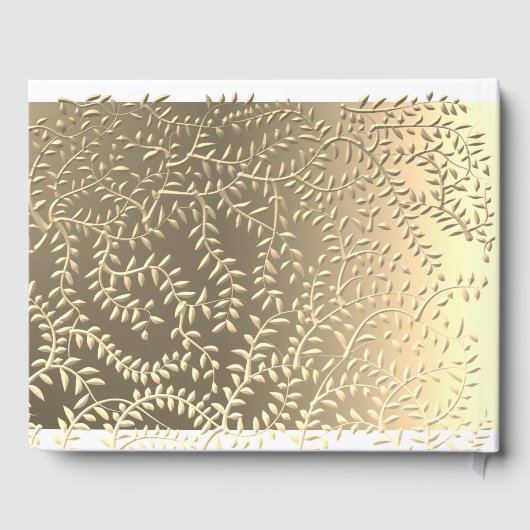 写真キンセアニェラネイビーブルーと金ゴールド ゲストブック (裏面)