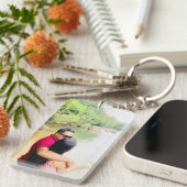 写真キーチェカスタムーン、フォトギフト、キーチェーン キーホルダー (正面右)