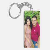 写真キーチェカスタムーン、フォトギフト、キーチェーン キーホルダー (正面左)