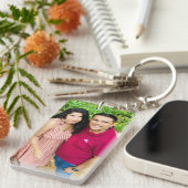 写真キーチェカスタムーン、フォトギフト、キーチェーン キーホルダー (正面右)