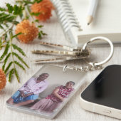 写真キーチェカスタムーン、フォトギフト、キーチェーン キーホルダー (正面右)