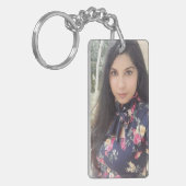 写真キーチェカスタムーン、フォトギフト、キーチェーン キーホルダー (正面左)