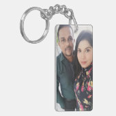 写真キーチェカスタムーン、フォトギフト、キーチェーン キーホルダー (正面左)