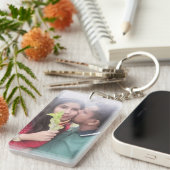 写真キーチェカスタムーン、フォトギフト、キーチェーン キーホルダー (正面右)