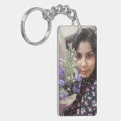 写真キーチェカスタムーン、フォトギフト、キーチェーン キーホルダー (正面左)