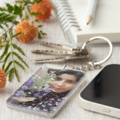 写真キーチェカスタムーン、フォトギフト、キーチェーン キーホルダー (正面右)