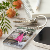 写真キーチェカスタムーン、フォトギフト、キーチェーン キーホルダー (正面右)