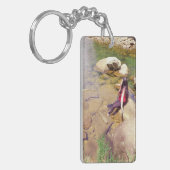 写真キーチェカスタムーン、フォトギフト、キーチェーン キーホルダー (正面左)