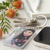 写真キーチェカスタムーン、フォトギフト、キーチェーン キーホルダー (正面右)