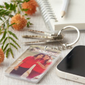 写真キーチェカスタムーン、フォトギフト、キーチェーン キーホルダー (正面右)