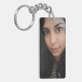 写真キーチェカスタムーン、フォトギフト、キーチェーン キーホルダー (正面左)