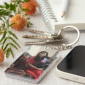 写真キーチェカスタムーン、フォトギフト、キーチェーン キーホルダー (正面右)