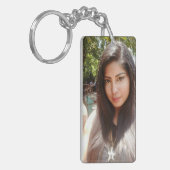 写真キーチェカスタムーン、フォトギフト、キーチェーン キーホルダー (正面左)