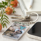 写真キーチェカスタムーン、フォトギフト、キーチェーン キーホルダー (正面右)