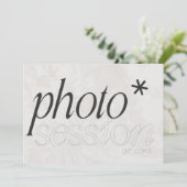 写真ギフトカード、ミニマル写真撮影カード 招待状 (スタンド正面)
