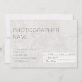 写真ギフトカード、ミニマル写真撮影カード 招待状 (裏面)