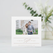 写真ギフト券テンプレート 招待状 (スタンド正面)