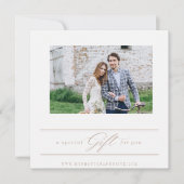 写真ギフト券テンプレート 招待状 (正面)