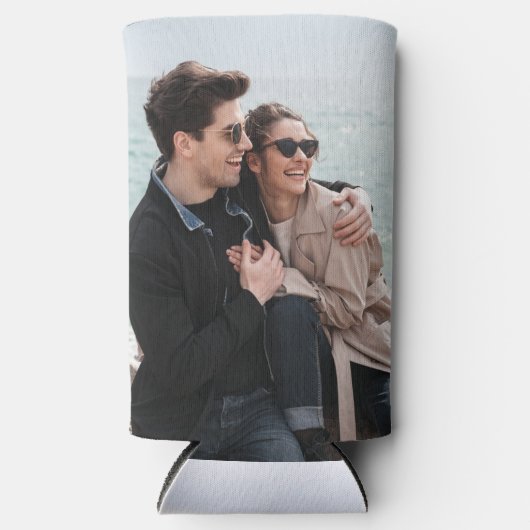 写真ギフト スリム 面白い 写真ギフト ビールハッガー スリム缶クーラー (正面)