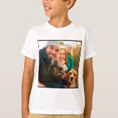 写真ギフト |家族モダンパーソナライズされたの写真 Tシャツ (正面)