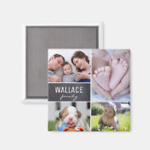 写真ギフト – 家族写真のコラージュ マグネット (正面/裏面)