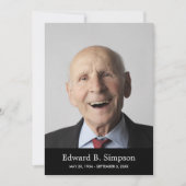 写真クラシックと生活の黒いお祝い 招待状 (正面)