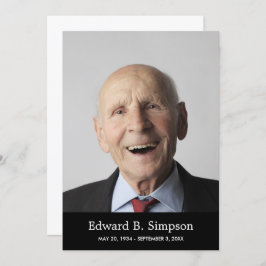 写真クラシックと生活の黒いお祝い 招待状