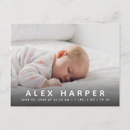 写真クラシックコラージュ誕生 案内ポストカード