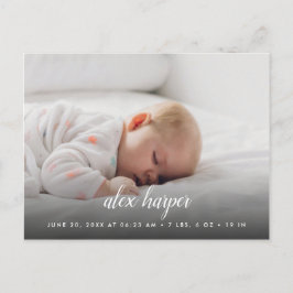 写真クラシックコラージュ誕生 案内ポストカード