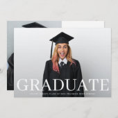 写真クラシックタイポグラフィ大学院発表 招待状 (正面/裏面)