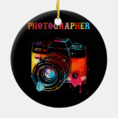 写真クラシック撮影カメラ写真家 セラミックオーナメント (裏面)