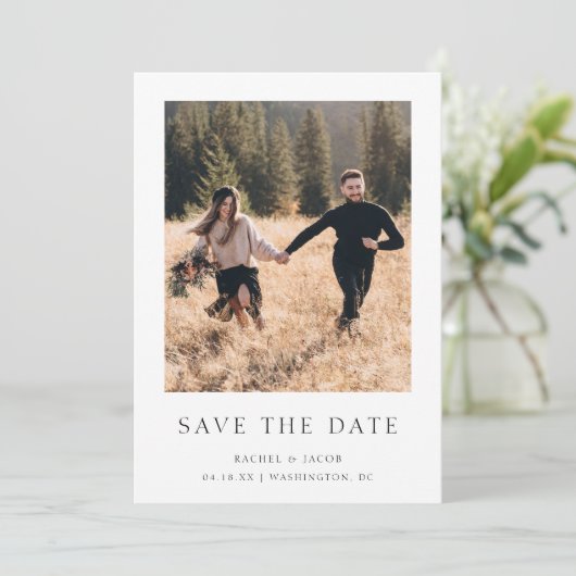 写真クラシック日付の保存 セーブザデート (スタンド正面)