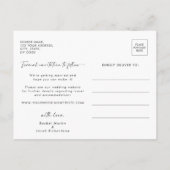 写真クラシック日付の保存 案内ポストカード (裏面)