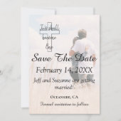 写真クリスチャンの発表の日付を結婚保存する セーブザデート (正面)