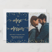 写真クリスマスの妊娠告知カード 案内状 (正面)