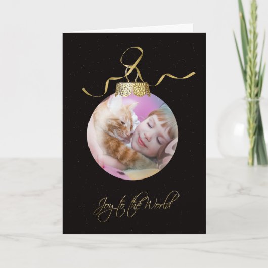 写真クリスマスオーナメント シーズンカード (正面)