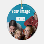 写真クリスマスオーナメント セラミックオーナメント (左)