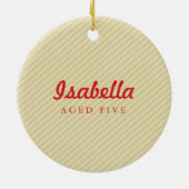 写真クリスマスオーナメント：：平和の愛と喜び2 セラミックオーナメント (裏面)