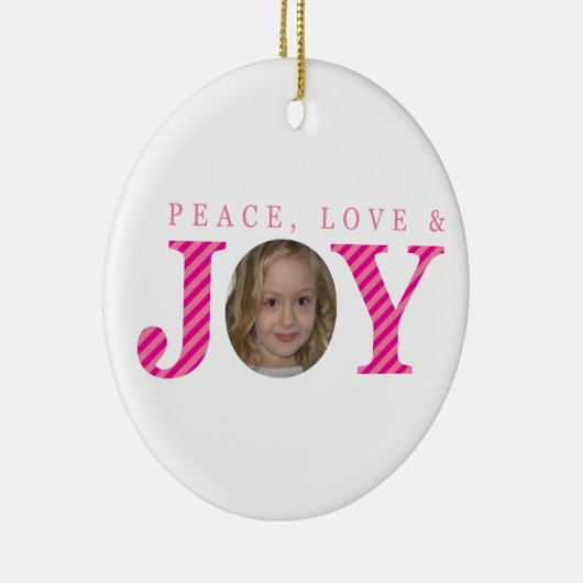 写真クリスマスオーナメント::平和の愛と喜び5 セラミックオーナメント (右)