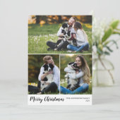 写真クリスマスカードと3枚の写真メリー、 シーズンカード (スタンド正面)