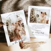 写真クリスマスカード、神への栄光の宗教的カード 招待状