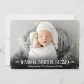 写真クリスマスサンクスサンク賛美ス感謝カスタム シーズンカード (正面)