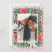 写真クリスマスホリデー Xmas 緑の季節のカード シーズンカード (正面)