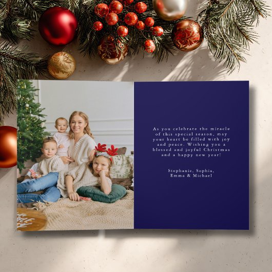 写真クリスマス出生栄光へクリスチャン シーズンカード