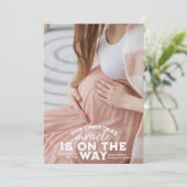 写真クリスマス妊娠の発表 シーズンカード (スタンド正面)