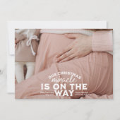 写真クリスマス妊娠の発表 シーズンカード (正面)