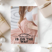 写真クリスマス妊娠の発表 シーズンカード